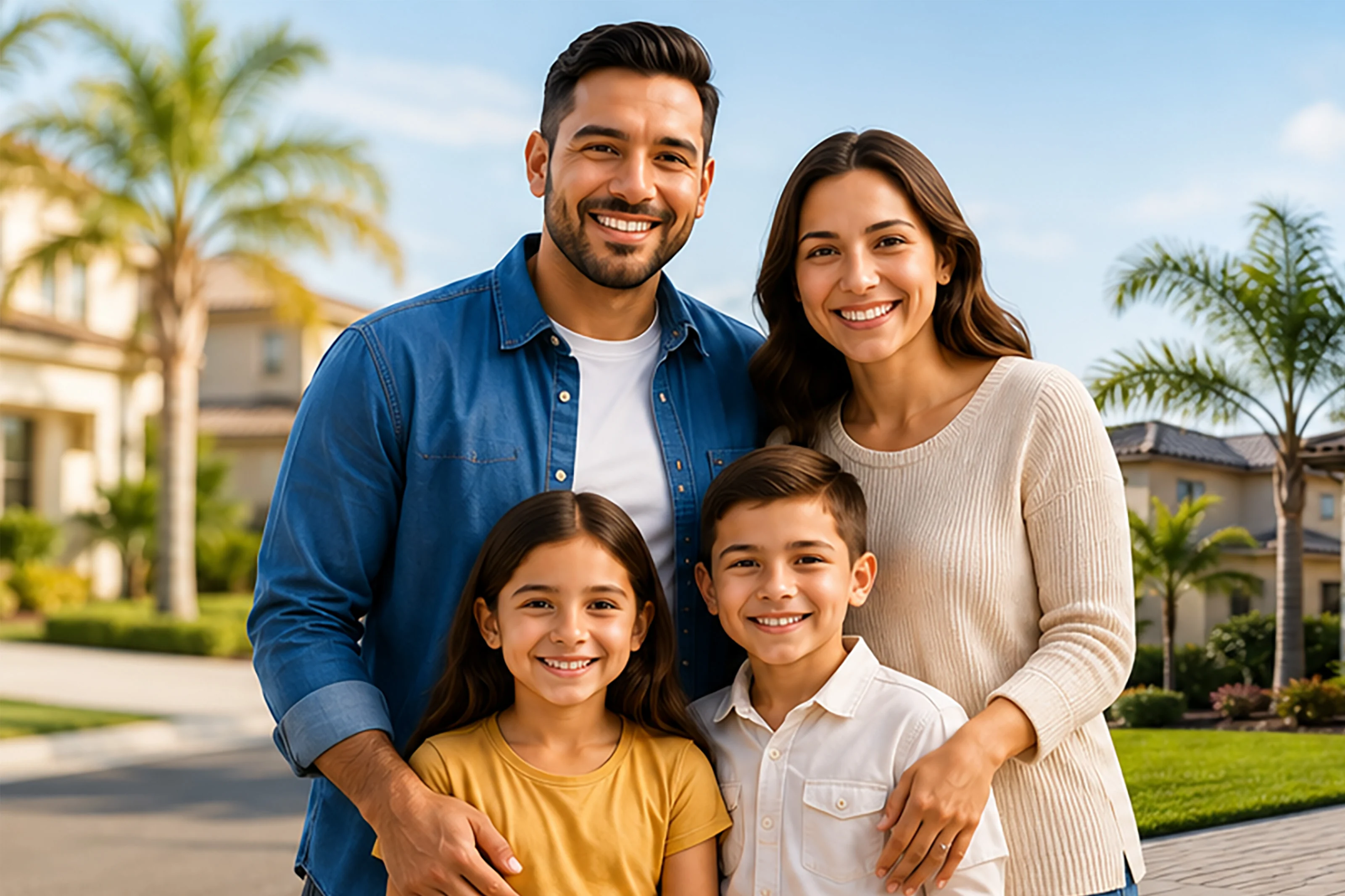 Family reviewing auto insurance options
