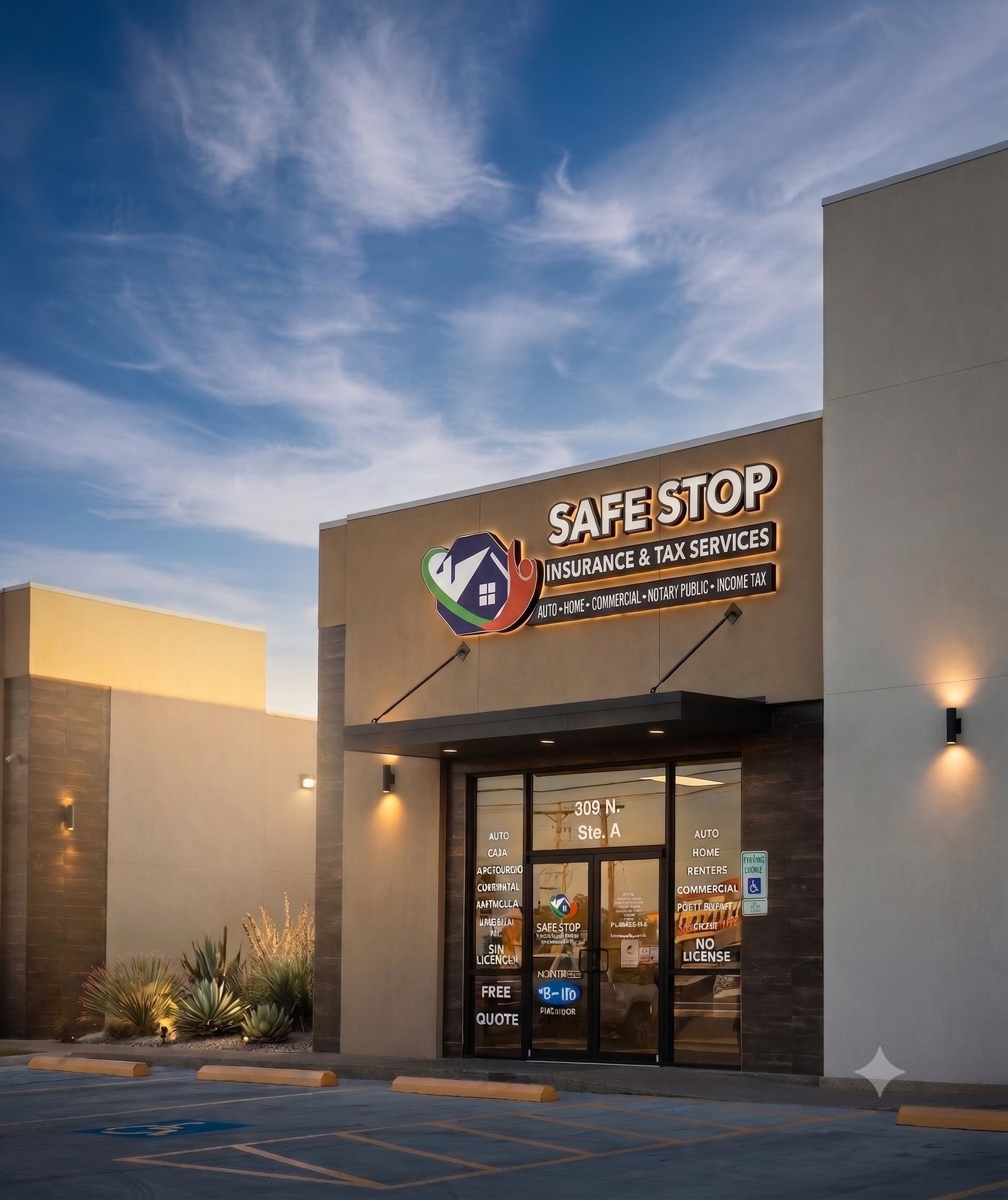 Safe Stop Insurance & Tax Services office in McAllen